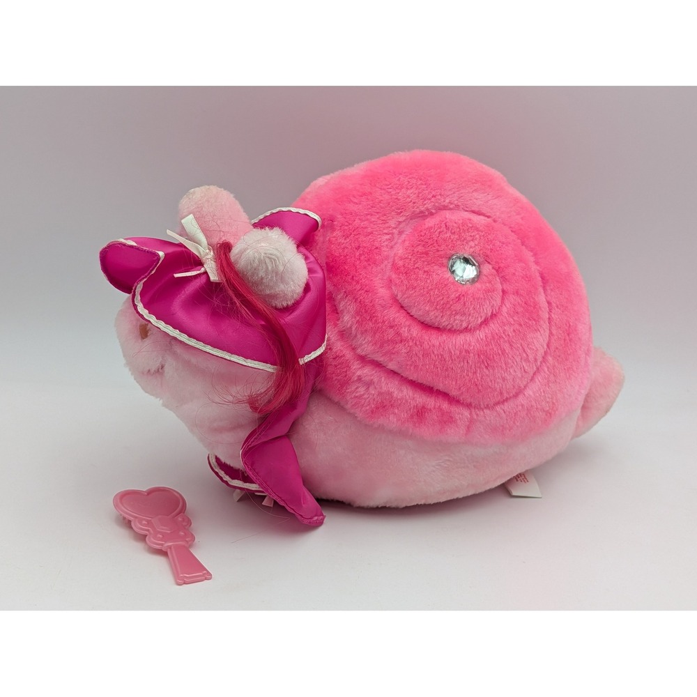 Tonka Keypers Snail Pink Plush 1985 Secret Compartment Key Brush Lot